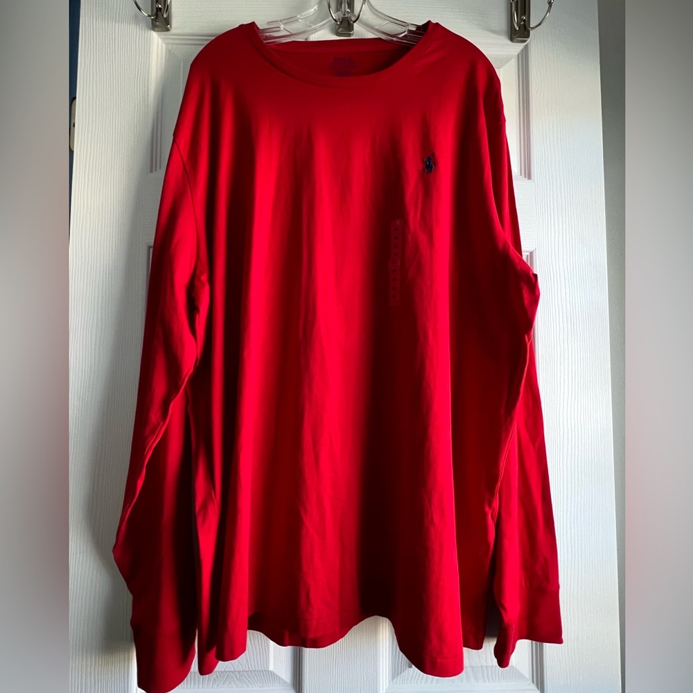 Polo by Ralph Lauren Red Men’s XXL Long Sleeve T-Shirt